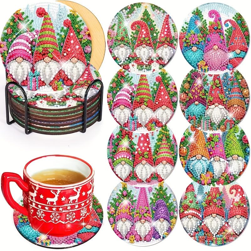 Resin Craft Kit - 8 pieces/set Christmas collection patterned diamond