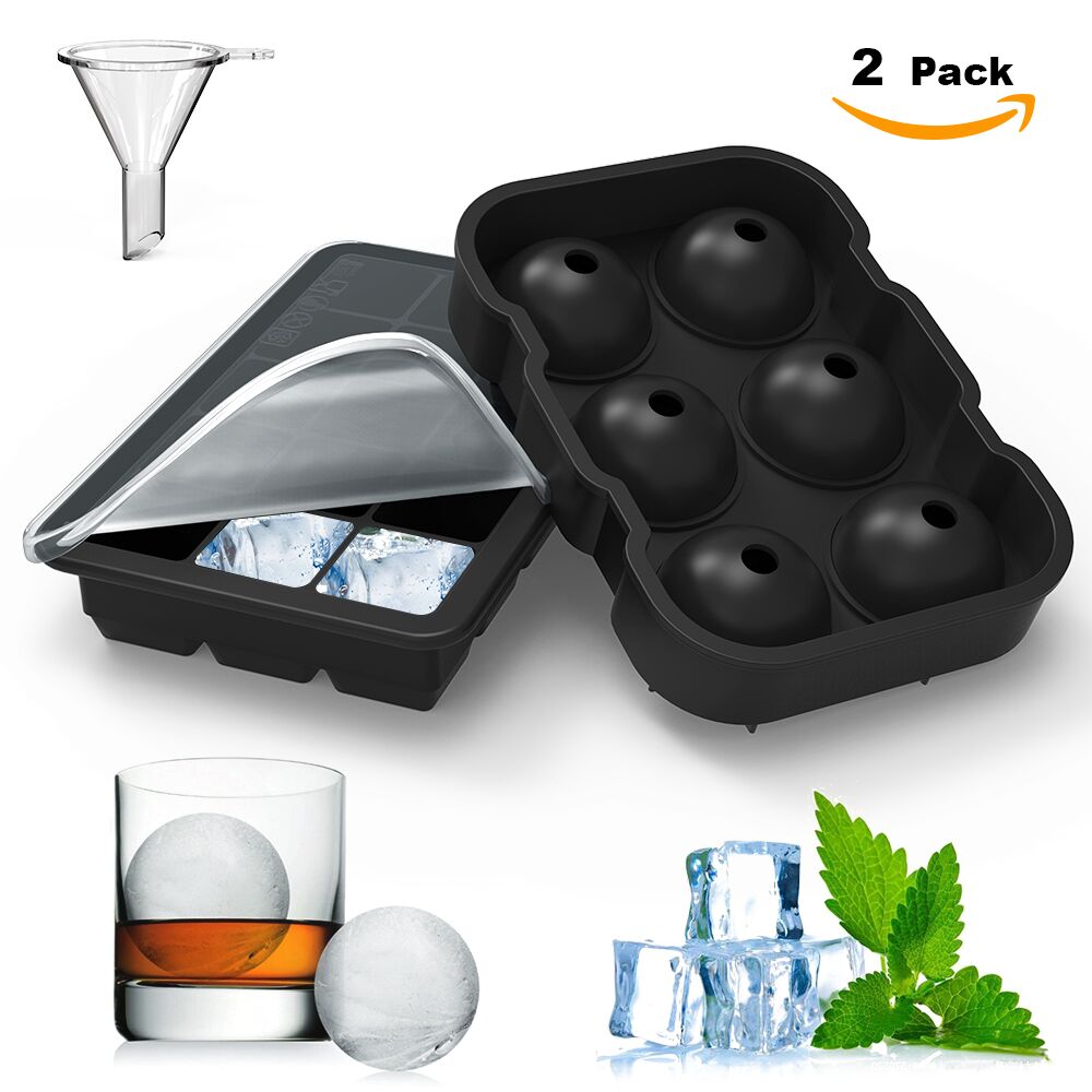 Silicone Mold Tray - Silicone Ice Cube Mold Set 6