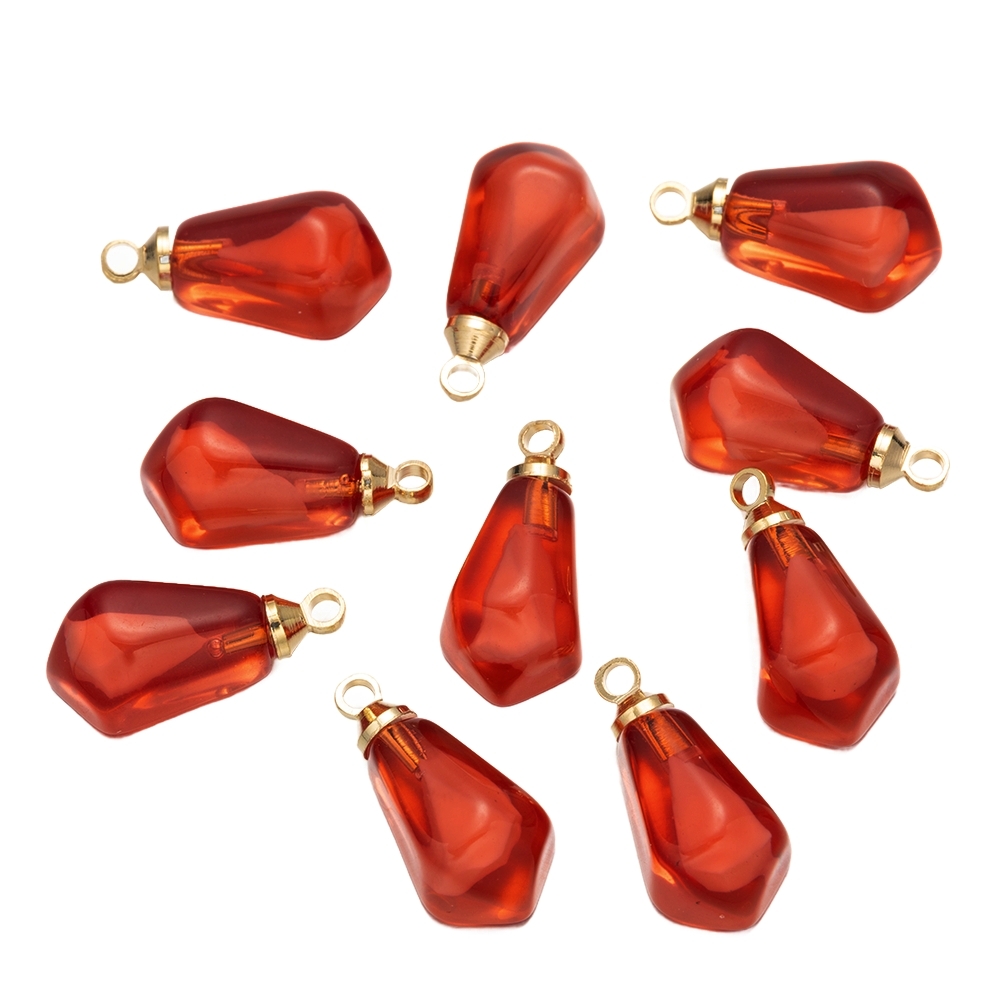 Resin Craft Material - 10Pcs Resin Pomegranate Seed Food Charms