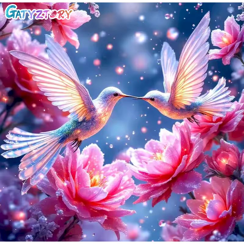 Resin Craft Kit - GATYZTORY Diamond Painting Animal Birds Full