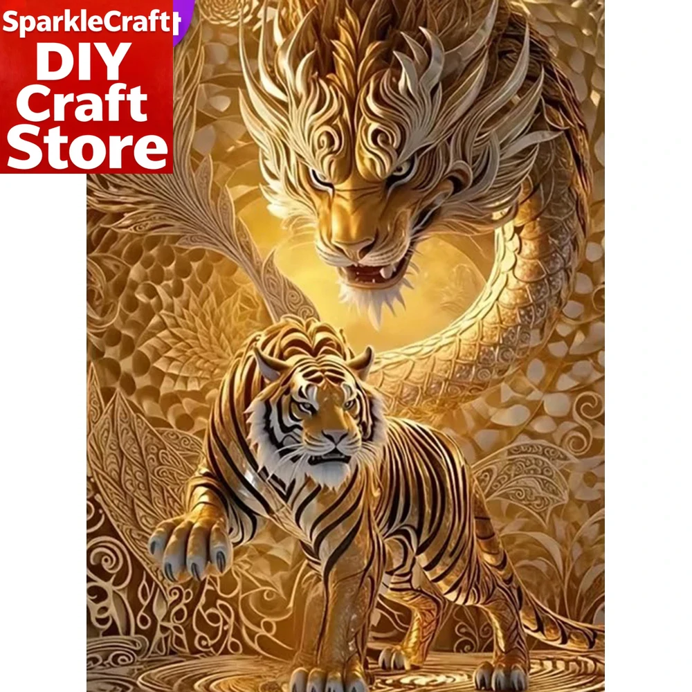 Resin Craft For Beginners - 1PC frameless DIY Diamond Painting Tiger