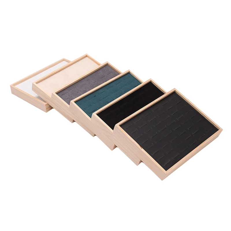 Wood Ring Blank - Wholesale Wood 48 Grids Rings Tray