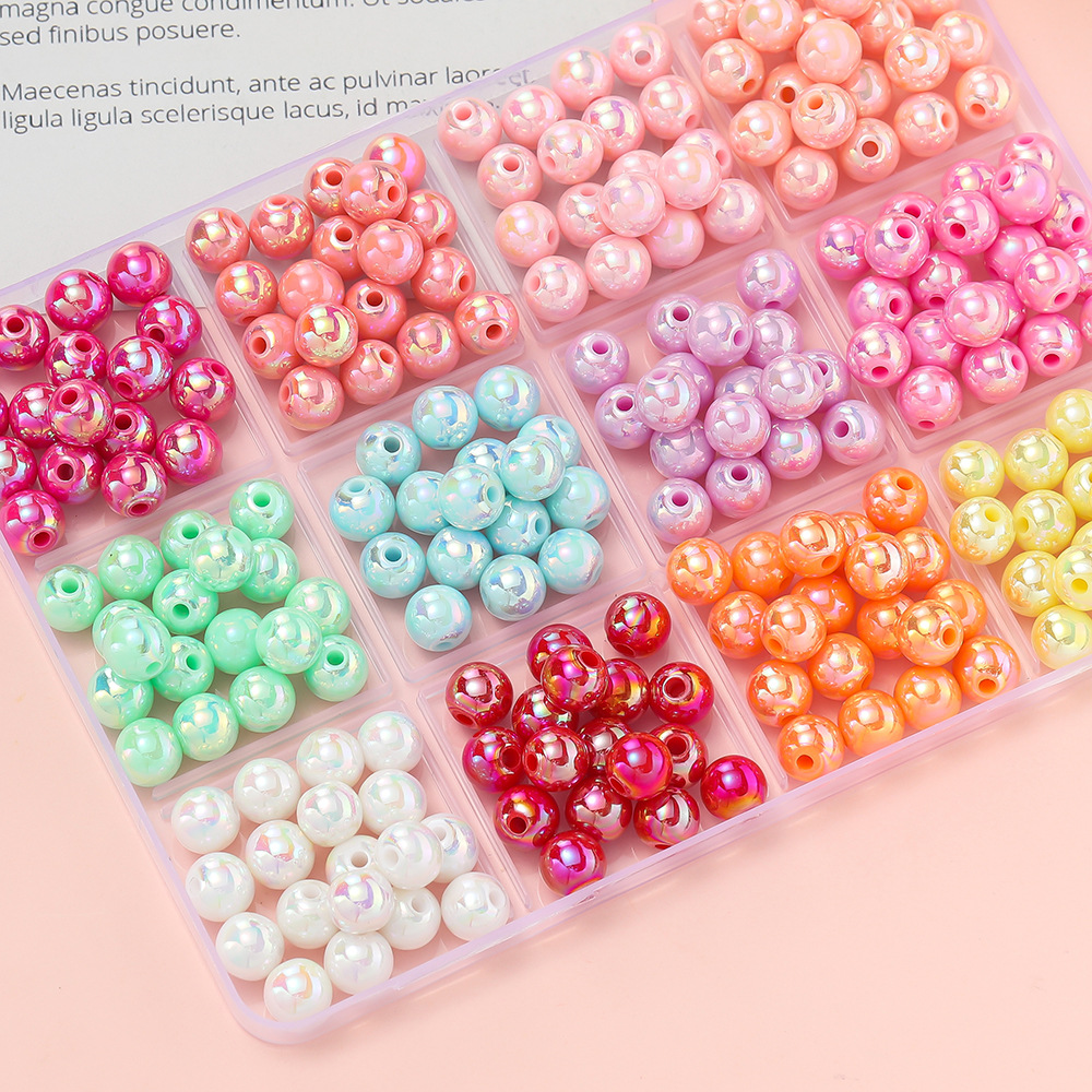 Resin Craft Projects - 50/100pcs 6/8/10mm AB Color Acrylic Beads