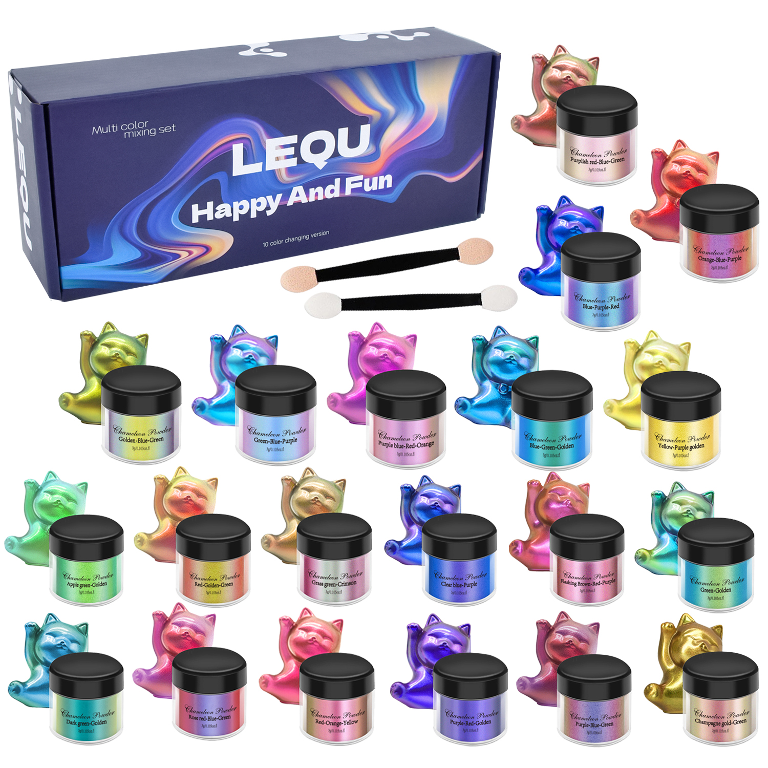 1 Set Chameleon Powder Nail Ch - Resin Glitter Pack recension och pris