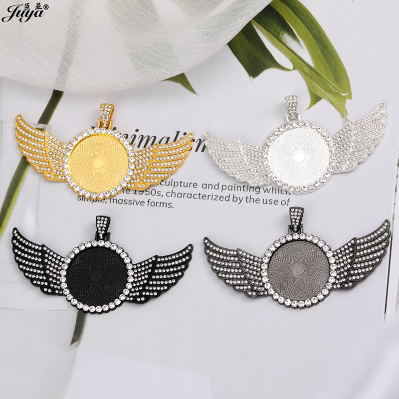5PCS Blank Wings Pendant Setti - Bezels Set Pendant recension och pris