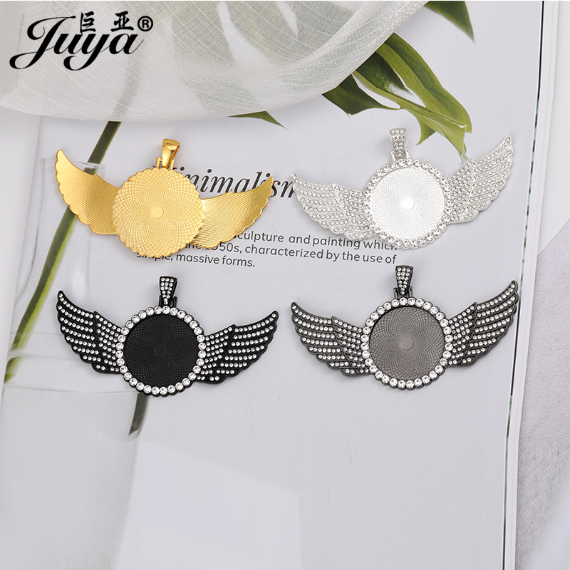 5PCS Blank Wings Pendant Setti - Bezels Set Pendant recension och pris