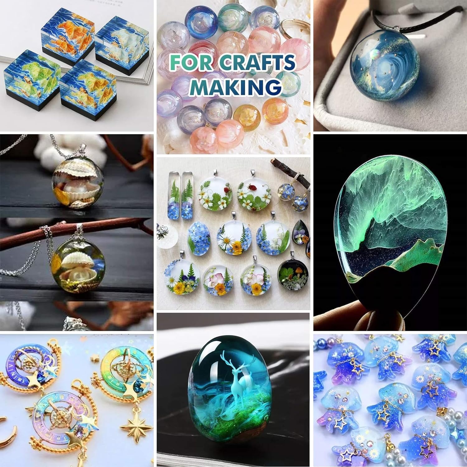300g UV Resin Clear,Hard,Upgra - Resin Craft Projects recension och pris