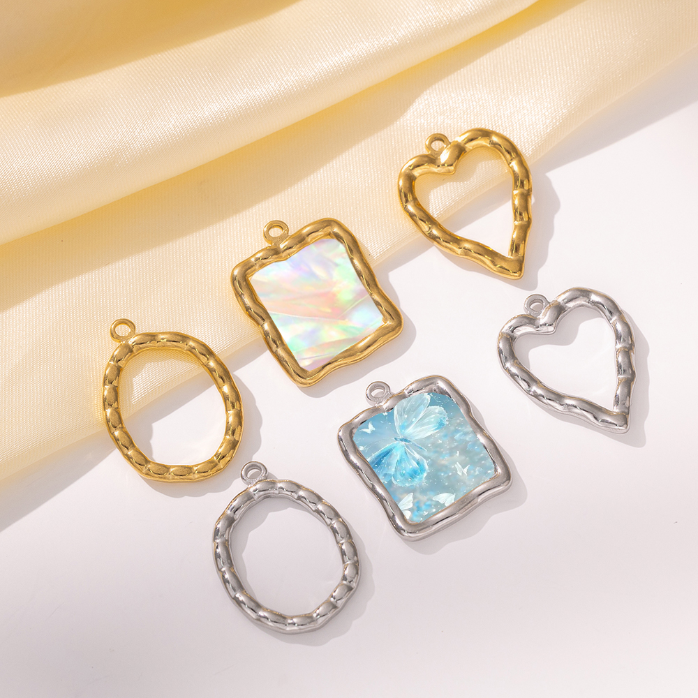 5pcs Stainless Steel Heart Rou - Resin Craft Material recension och pris