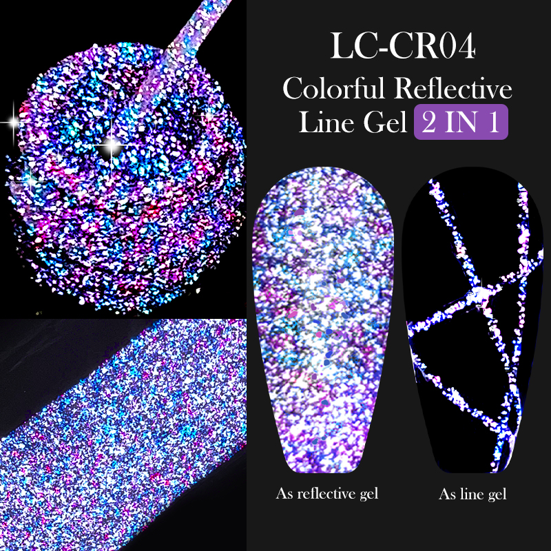 LILYCUTE 6Pcs/Set 5ml Reflecti - Resin Glitter Pack recension och pris