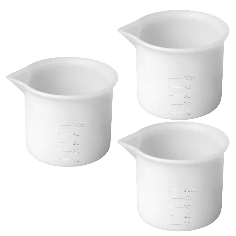 3Pcs 50Ml Silicone Measuring C - Mixing Cup Silicone recension och pris