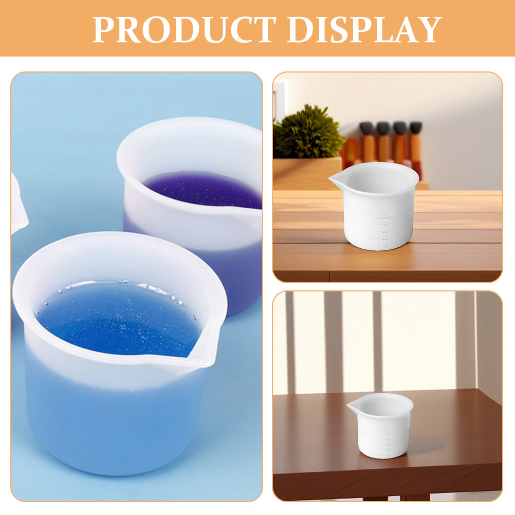 3Pcs 50Ml Silicone Measuring C - Mixing Cup Silicone recension och pris