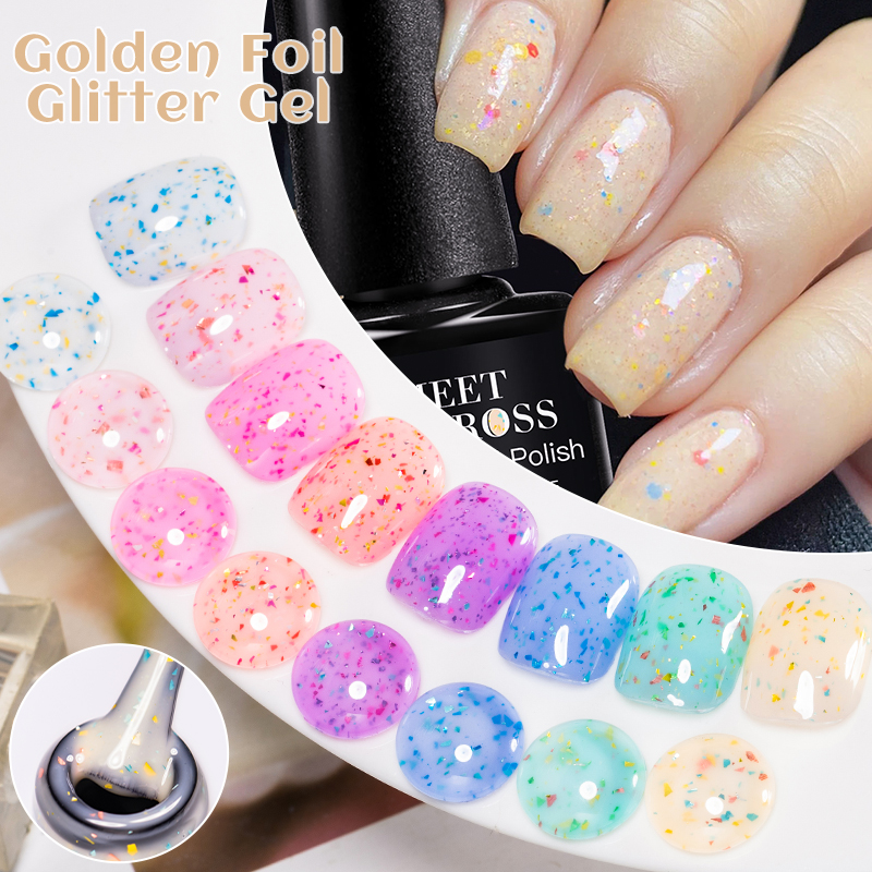 7ML MEET ACROSS Golden foil gl - Gold Foil Flakes recension och pris