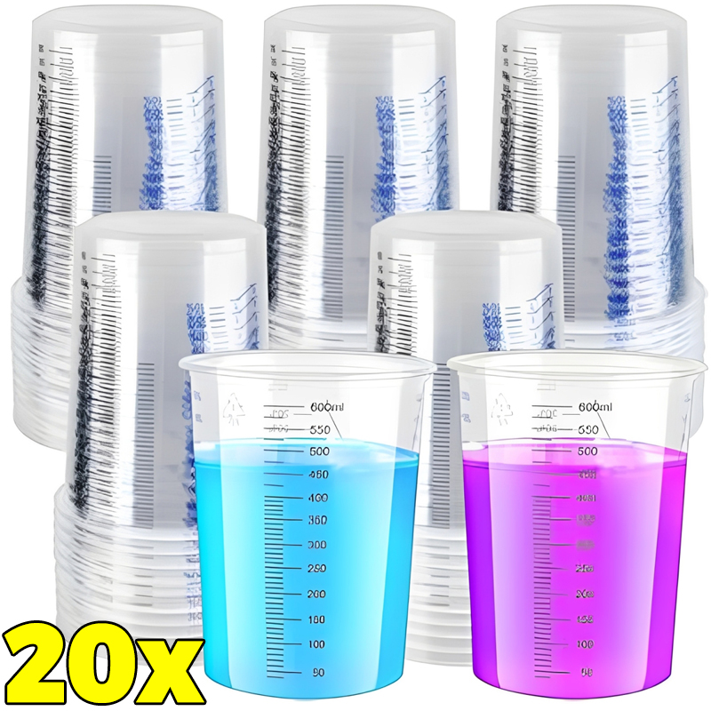 Transparent Plastic Measuring  - Mixing Cup Silicone recension och pris