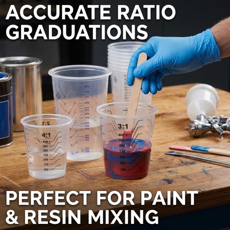 Transparent Plastic Measuring  - Mixing Cup Silicone recension och pris