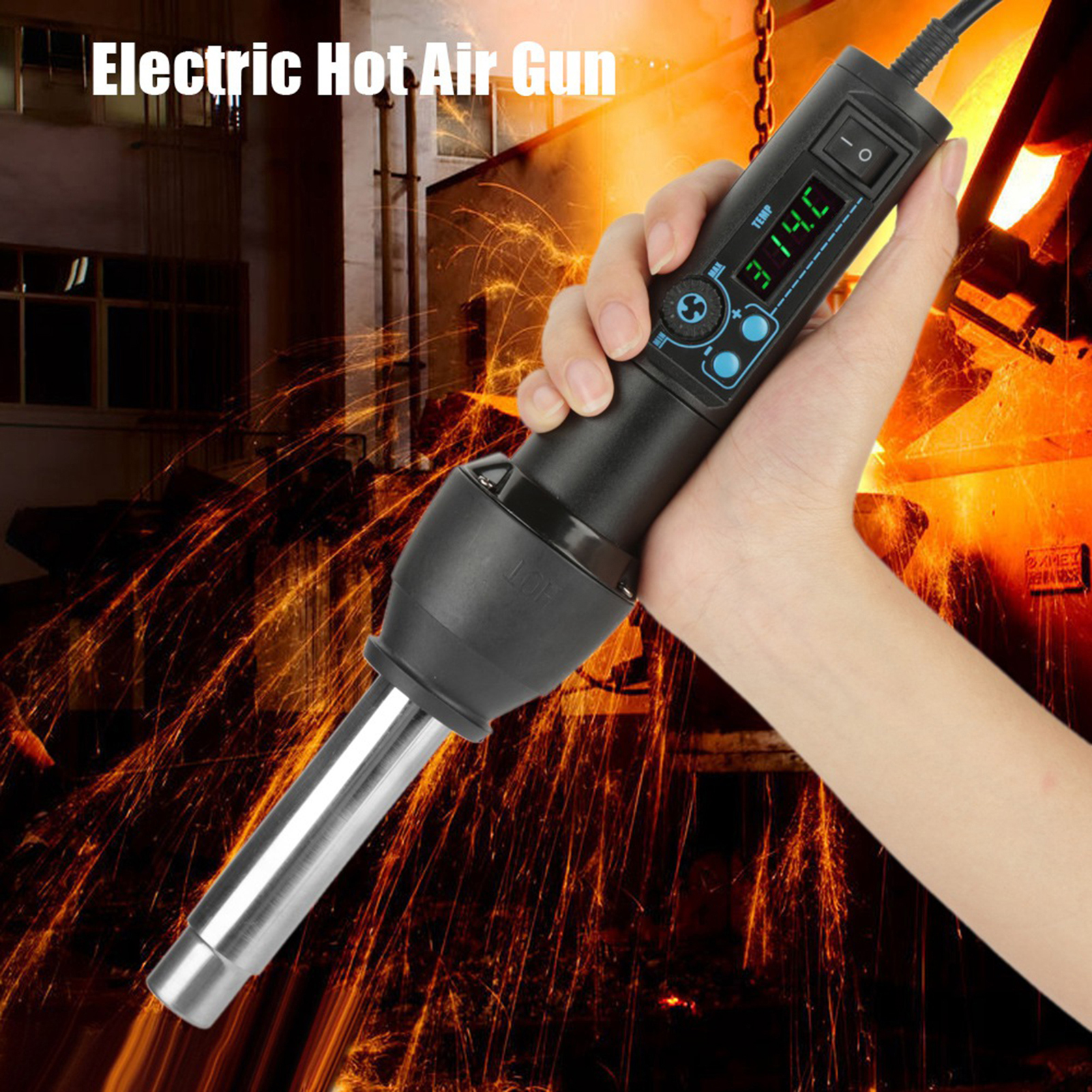 8858‑I / 650W LED Digital Disp - Heat Gun Small recension och pris