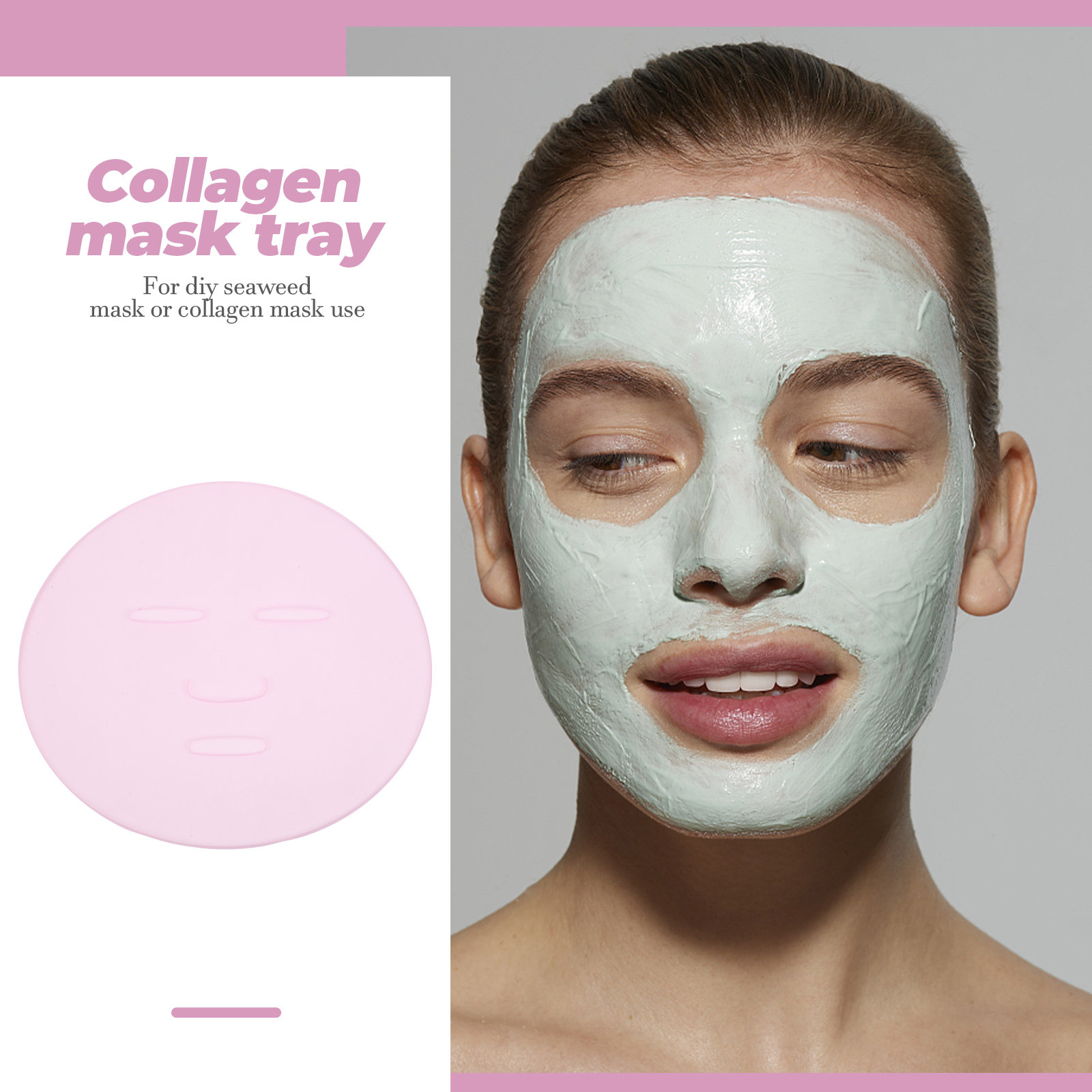 2Pcs DIY Seaweed Mask Mold Reu - Silicone Mold Tray recension och pris