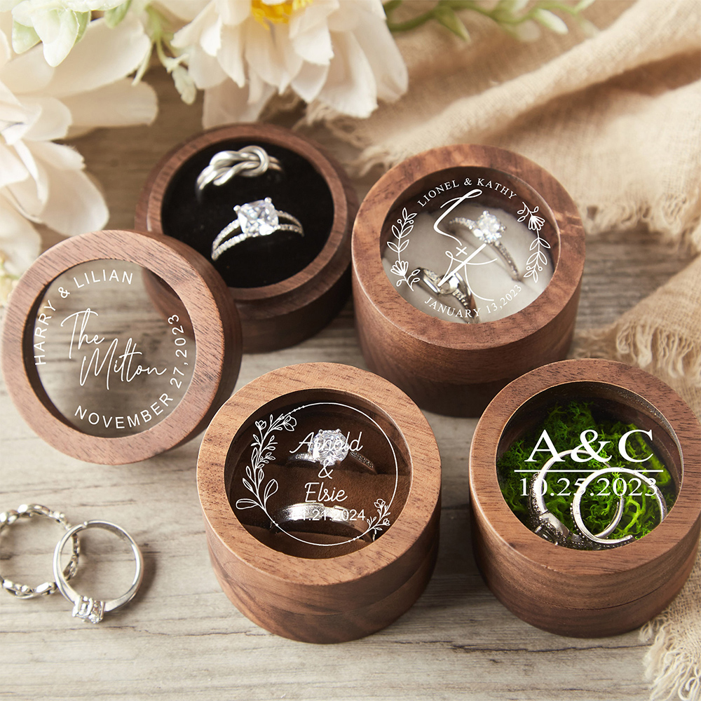 Personalized Wooden Wedding Ri - Wood Ring Blank recension och pris
