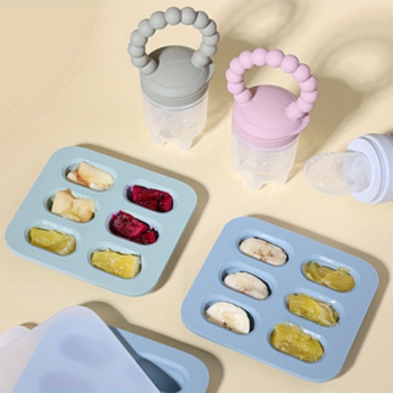 2pcs/set Baby Feeding Set: Fru - Silicone Mold Tray recension och pris