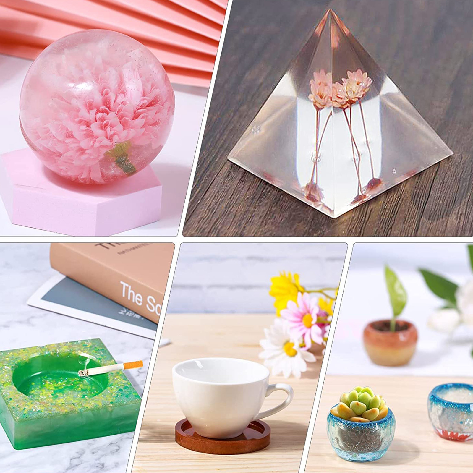 2Sets Clear Epoxy Resin Glue K - Epoxy Uv Resin Kit recension och pris