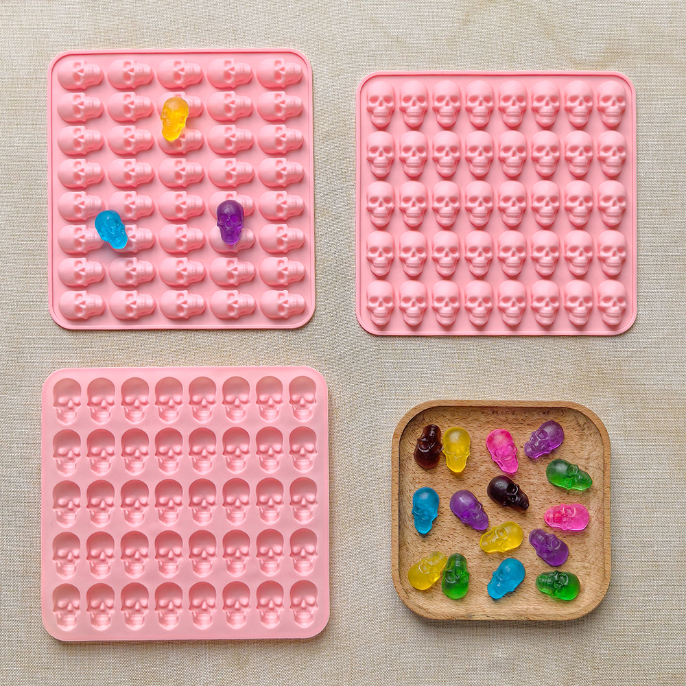 1pc 40 hole skull shaped bakin - Silicone Mold Tray recension och pris