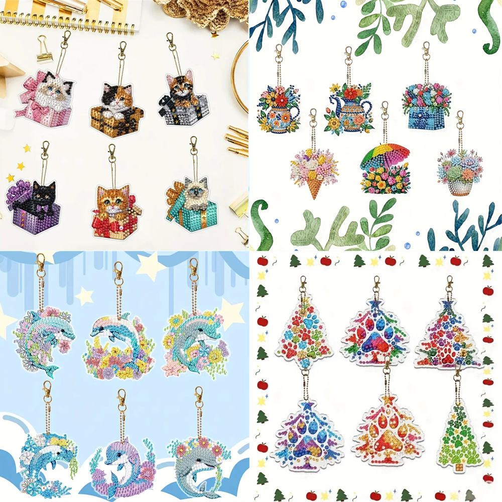 6-piece DIY Diamond Keychain - - Resin Craft Ideas recension och pris