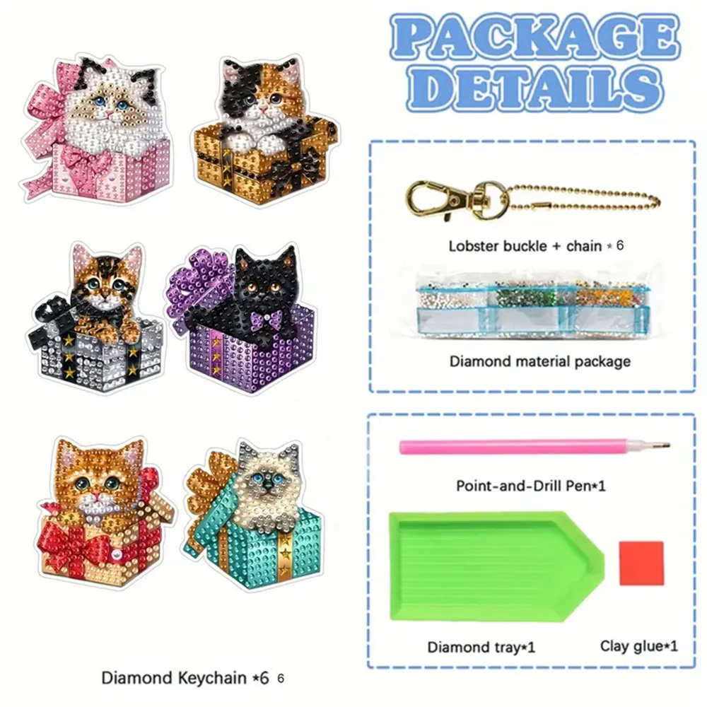 6-piece DIY Diamond Keychain - - Resin Craft Ideas recension och pris