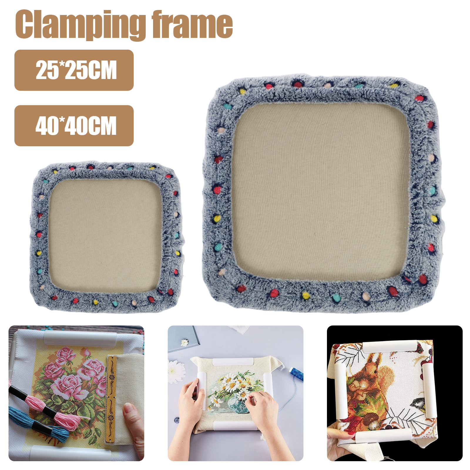 Punch Needle Frame Square Embr - Wood Ring Blank recension och pris