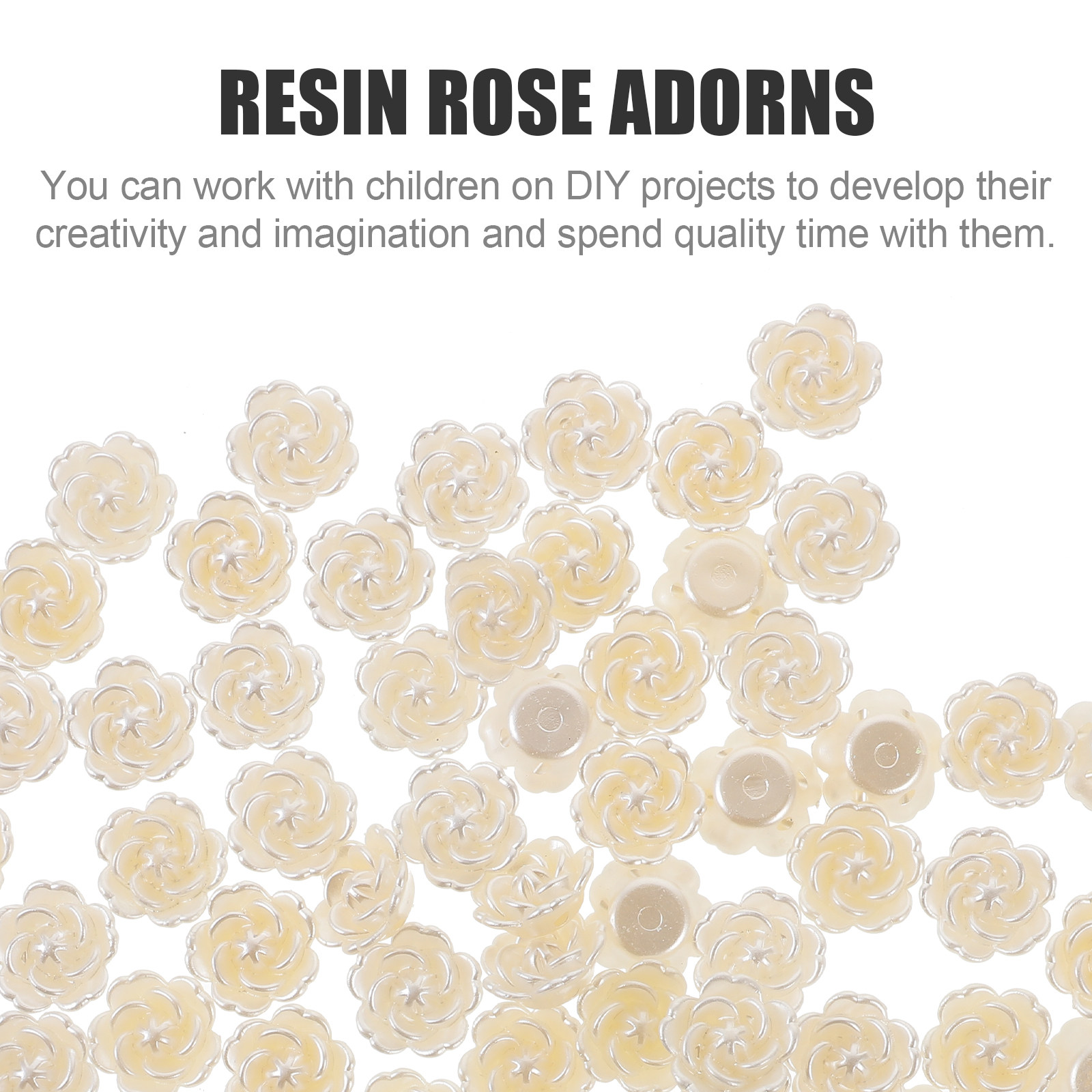 100Pcs Resin Rose Charms Handc - Resin Craft Material recension och pris