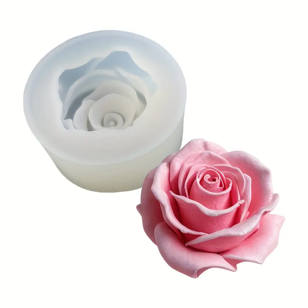 1 Rose Silicone Candle Mold -  - Flower Preservation Resin recension och pris