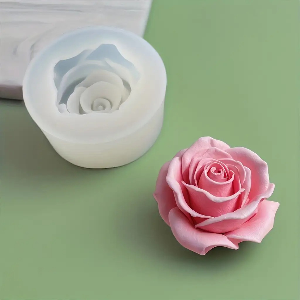 1 Rose Silicone Candle Mold -  - Flower Preservation Resin recension och pris