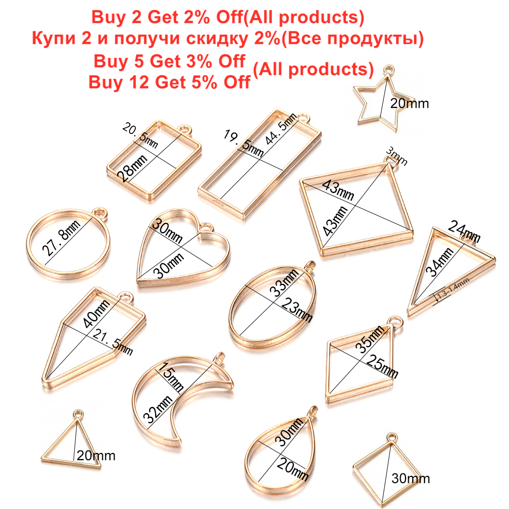 14Pcs/Lot Mixed Style Geometri - Epoxy Uv Resin Kit recension och pris