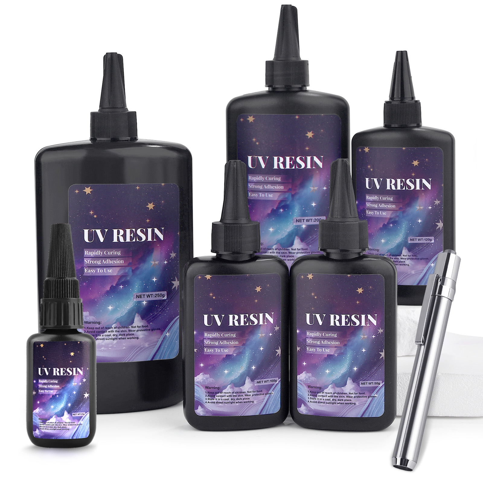 25/50/100/120/200/250g UV Fix  - Epoxy Uv Resin Kit recension och pris