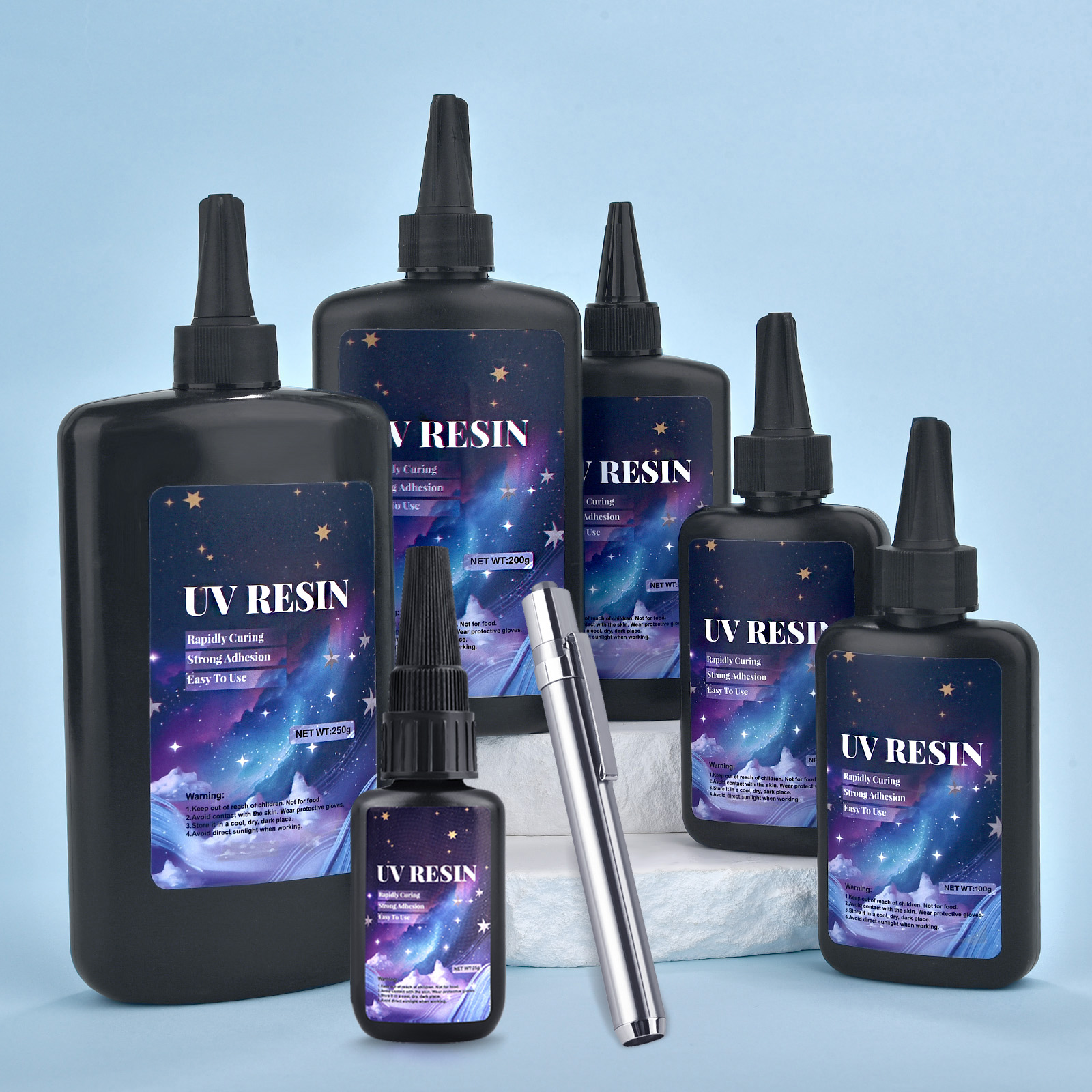 25/50/100/120/200/250g UV Fix  - Epoxy Uv Resin Kit recension och pris