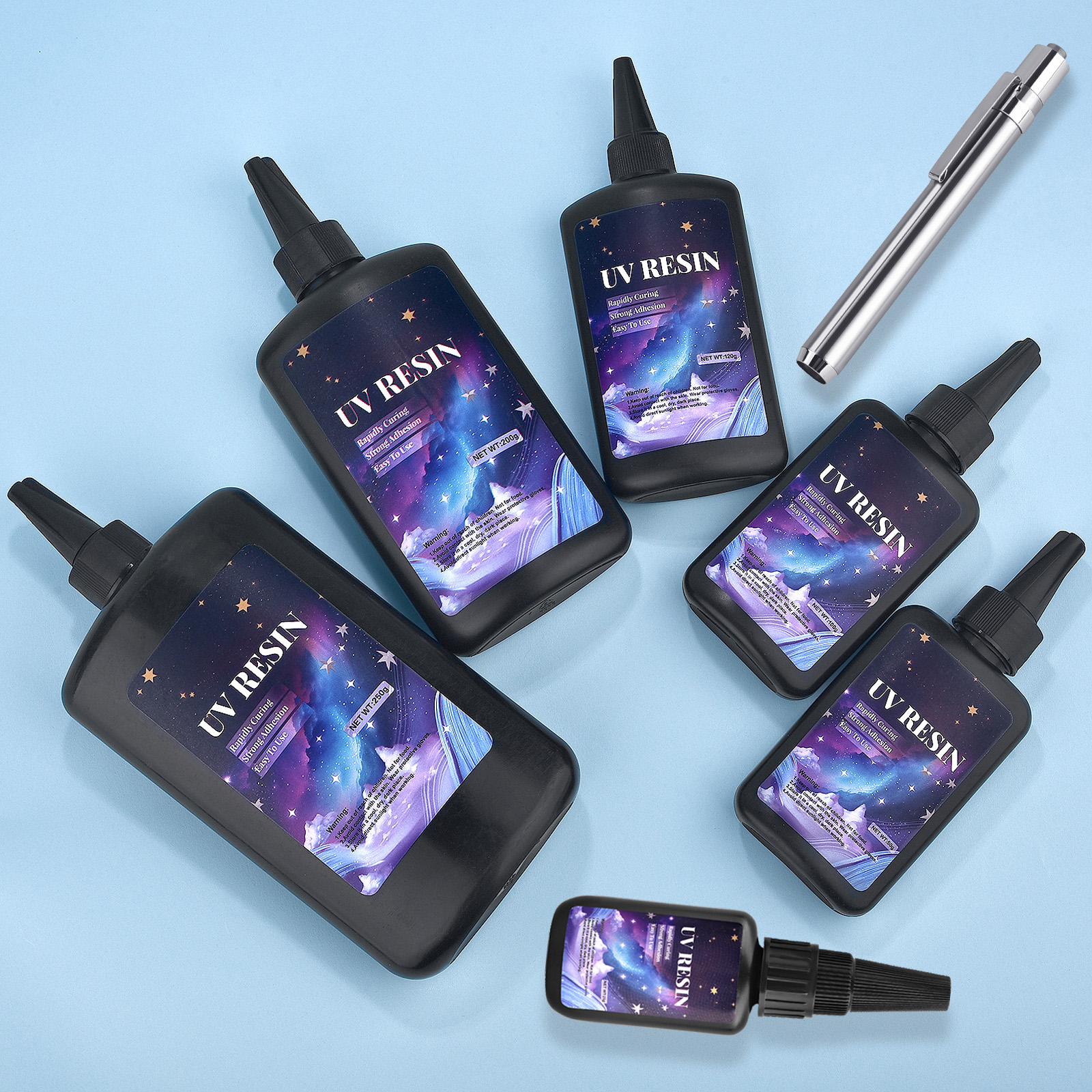 25/50/100/120/200/250g UV Fix  - Epoxy Uv Resin Kit recension och pris