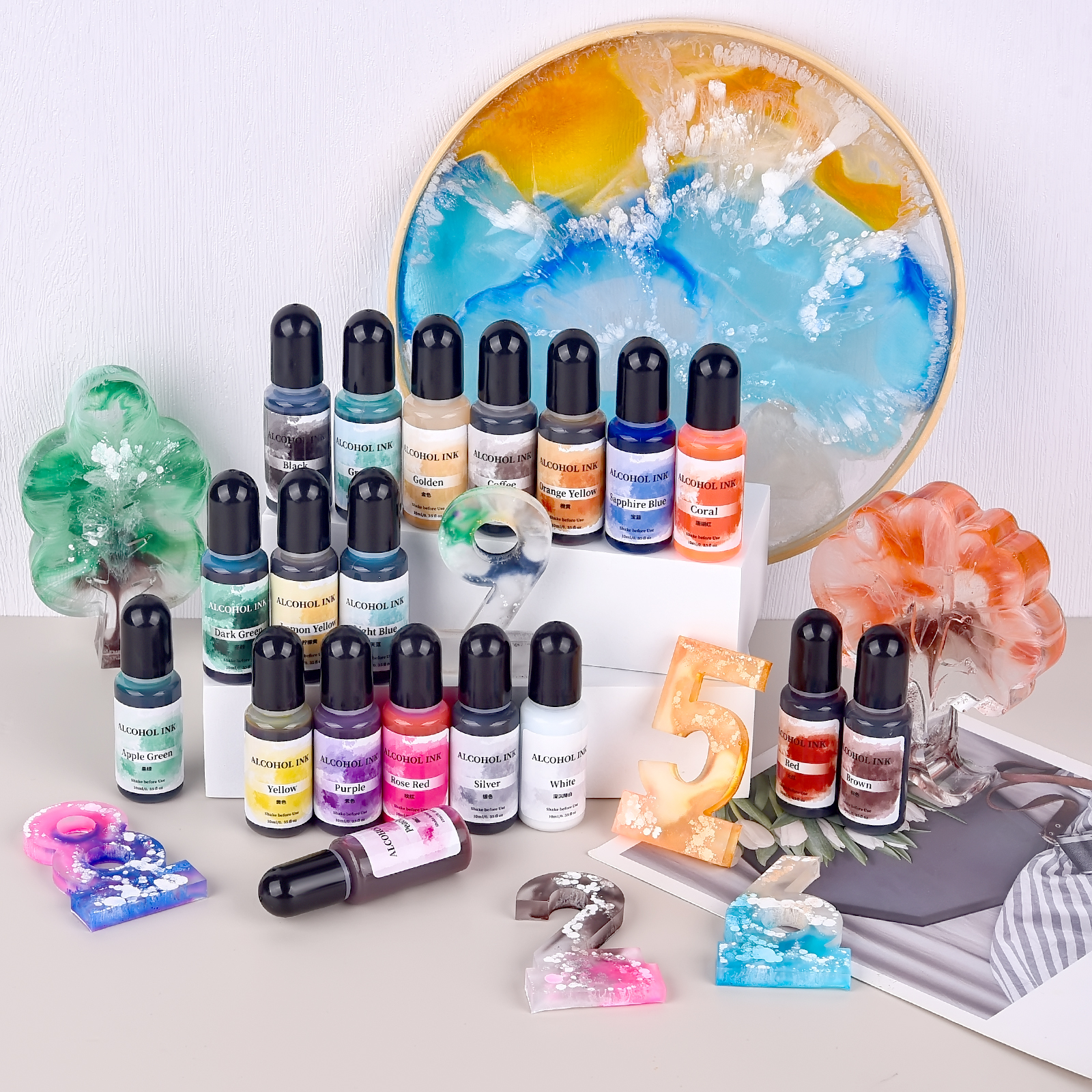 10Ml Essence Resin Alcohol Liq - Resin Dye Alcohol recension och pris
