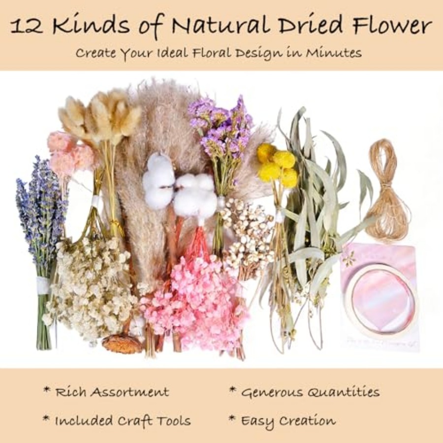 12 Kinds Natural Dried Flower  - Dried Flower Bulk recension och pris