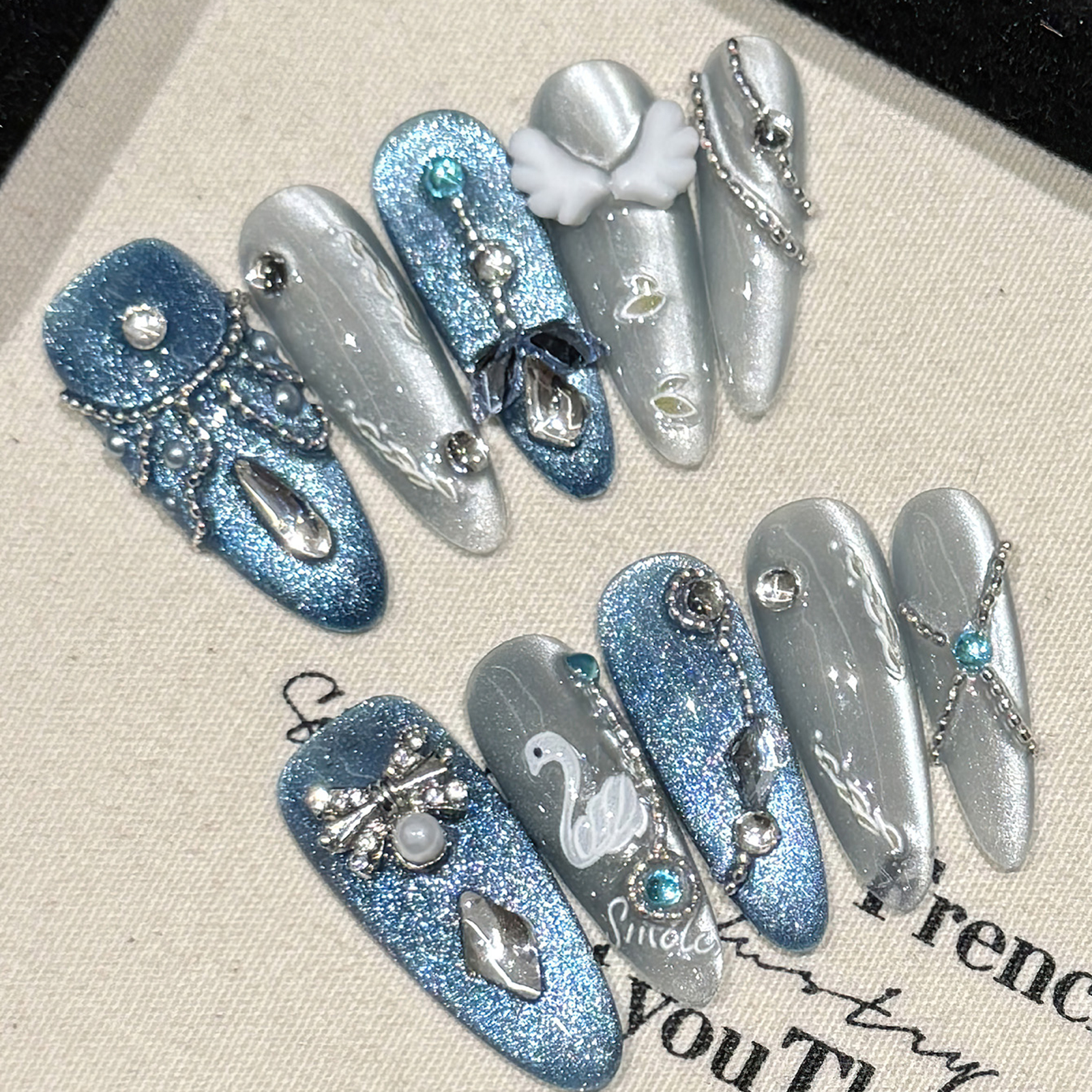 10Pcs White Swan Handmade Fals - Resin Craft Material recension och pris