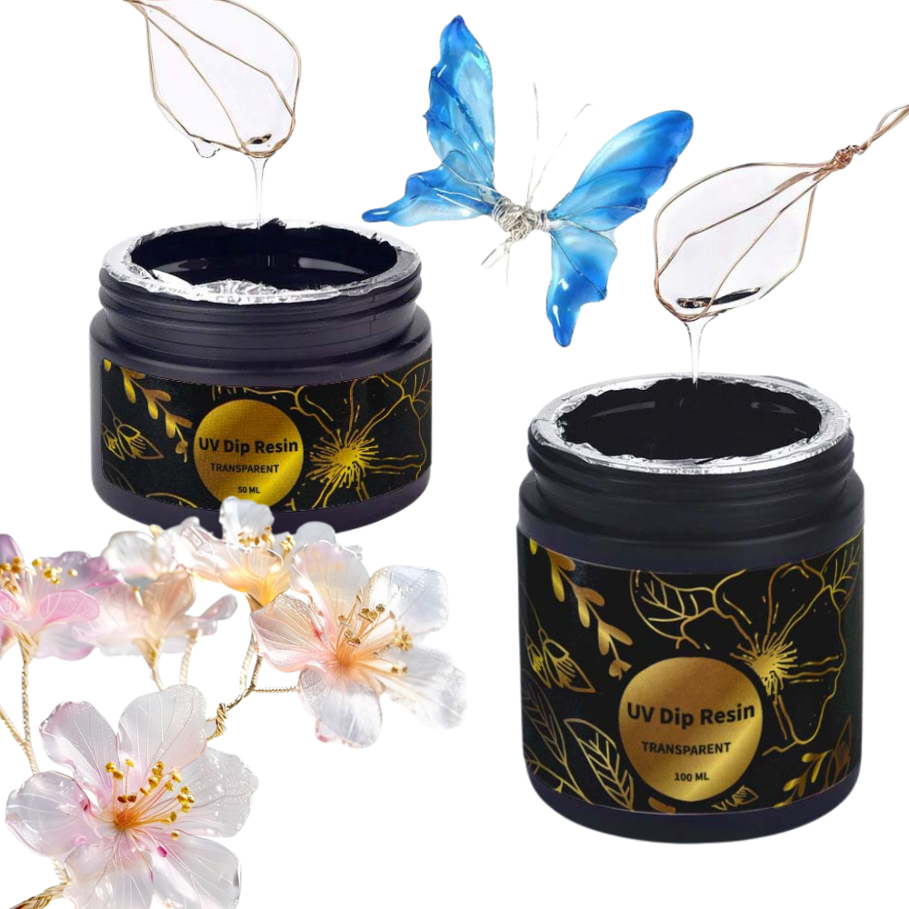 UV DIP Resin Glue Set 50/100ml - Flower Preservation Resin recension och pris