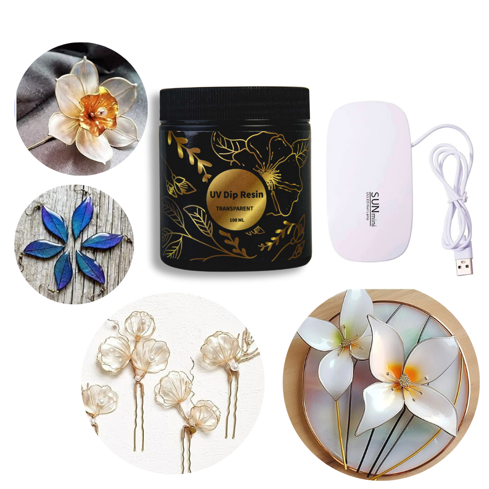 UV DIP Resin Glue Set 50/100ml - Flower Preservation Resin recension och pris