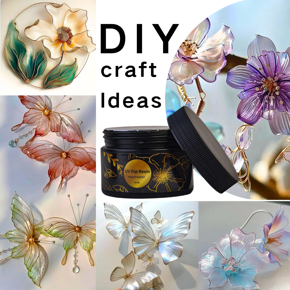 UV DIP Resin Glue Set 50/100ml - Flower Preservation Resin recension och pris
