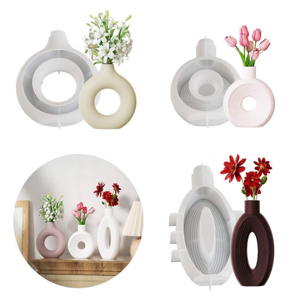 Oval Stripe Silicone Vase Mold - Resin Craft Workshop recension och pris