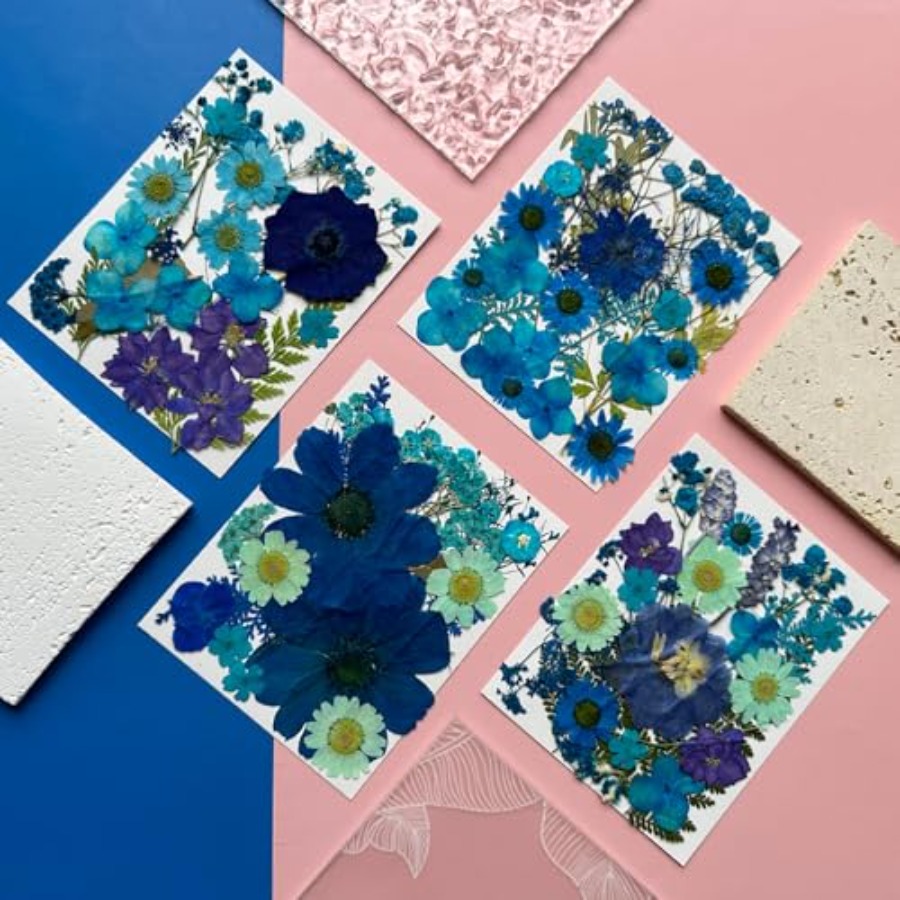 94Pcs Dried Pressed Flowers fo - Dried Flower Bulk recension och pris