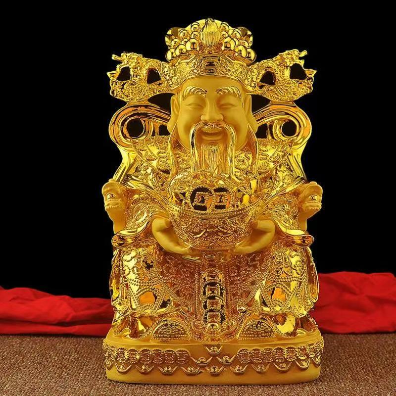 Feng Shui Gold God of Wealth L - Crafting Resin recension och pris