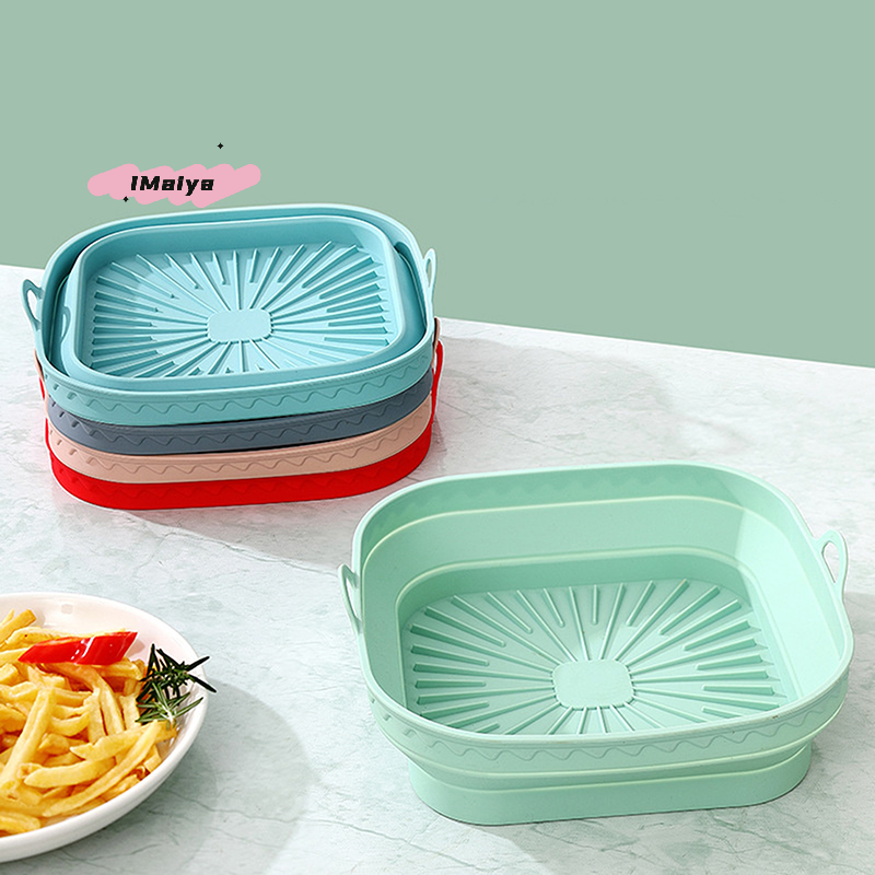 Square Foldable Air Fryer Sili - Silicone Mold Tray recension och pris