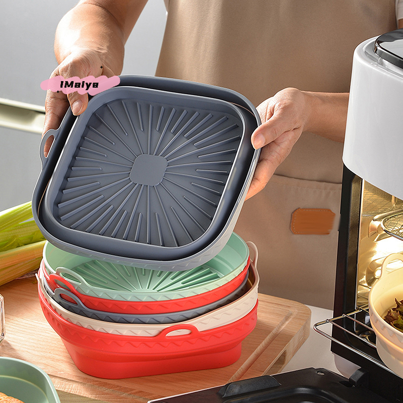 Square Foldable Air Fryer Sili - Silicone Mold Tray recension och pris