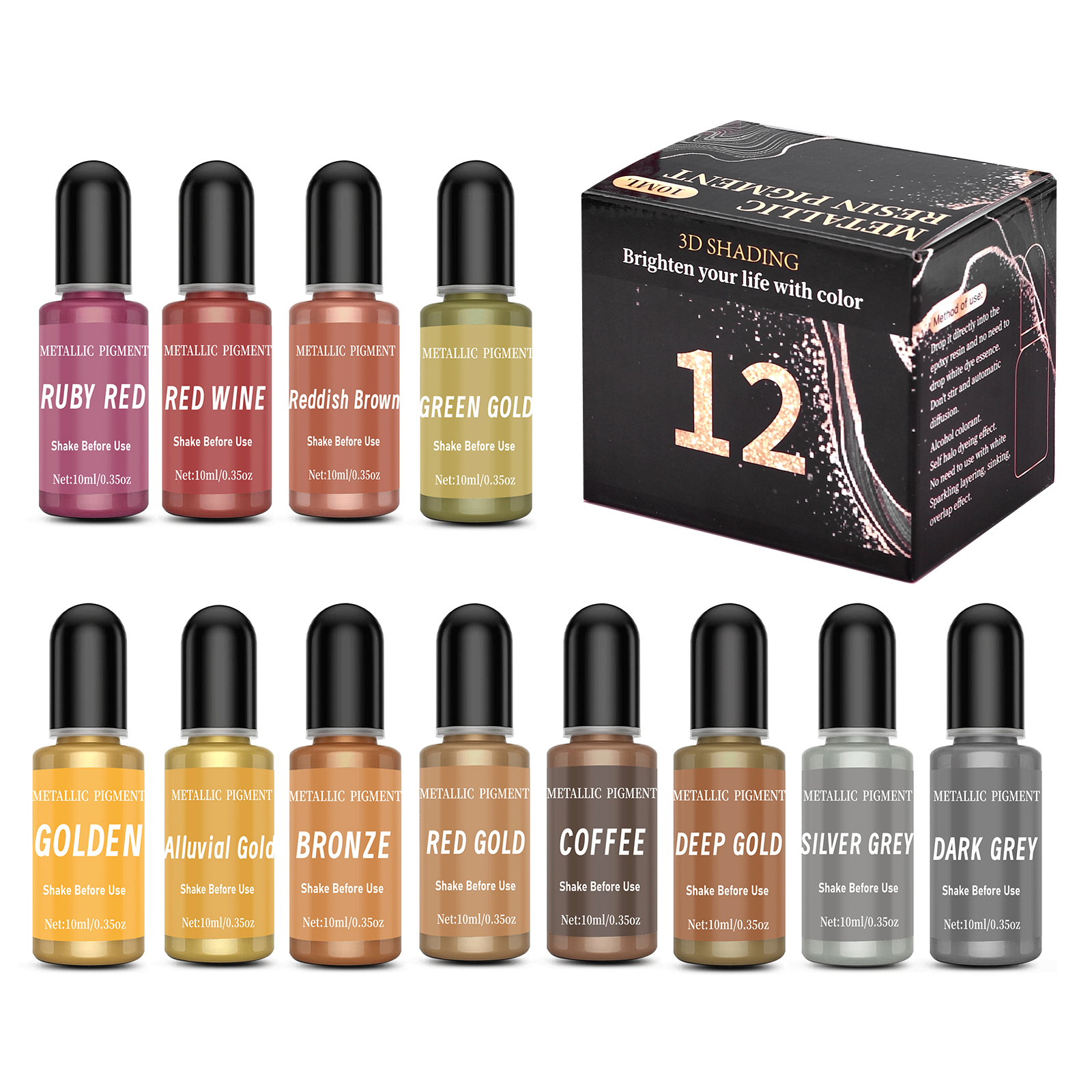 1set Art Ink Alcohol Epoxy Res - Resin Dye Alcohol recension och pris
