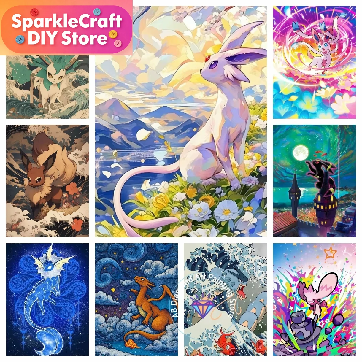 1pc frameless Pikachu Charizar - Resin Craft Kit recension och pris