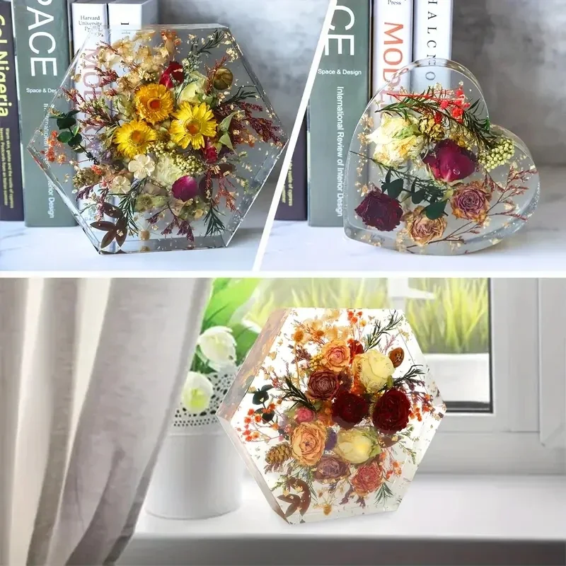 3/7pc Large Silicone Resin Mol - Flower Preservation Resin recension och pris