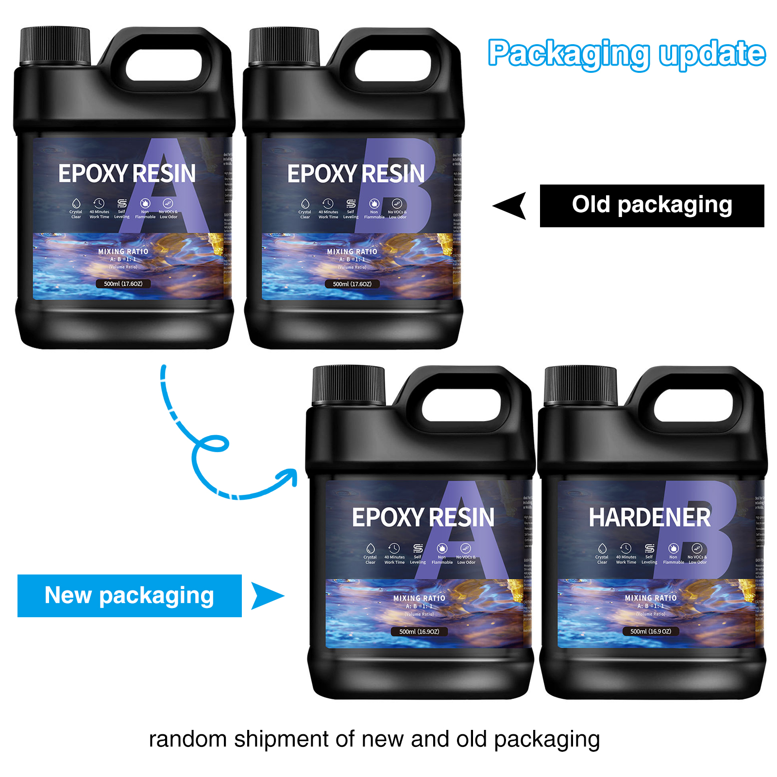 500g/1000g  AB Epoxy Resin Glu - Epoxy Uv Resin Kit recension och pris