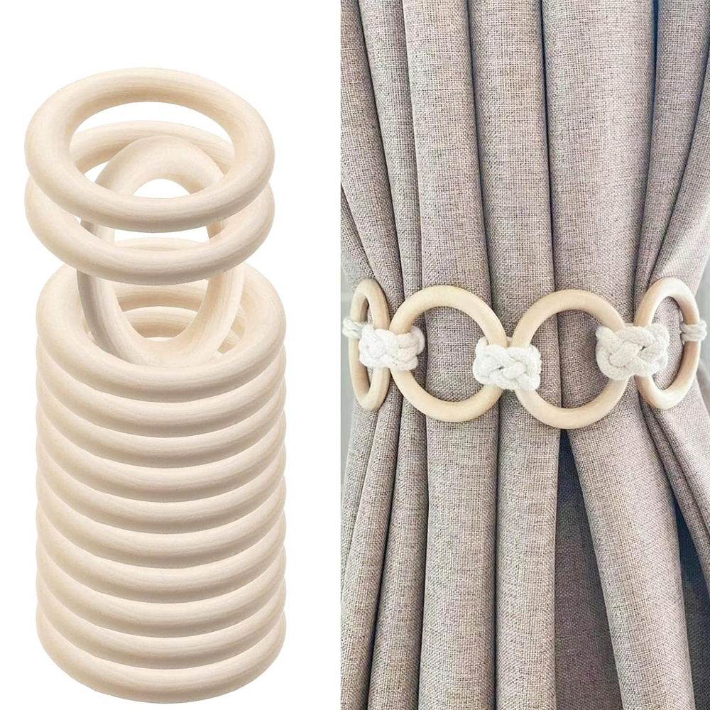 20PCS Wooden Rings for Craft 5 - Wood Ring Blank recension och pris
